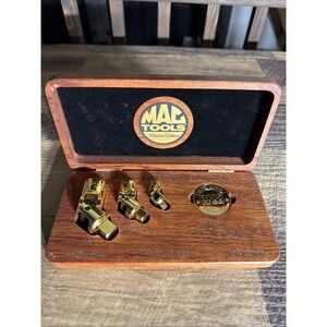 MAC Tools Limited Edition 2006 24k Gold Plated Universal Joint Set Walnut Case